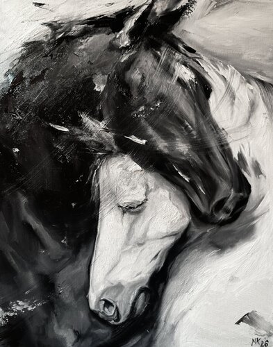 Objetí by Mar Ko, Painting for Sale on Singulart