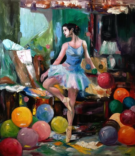 Tančící by Mar Ko, Painting for Sale on Singulart