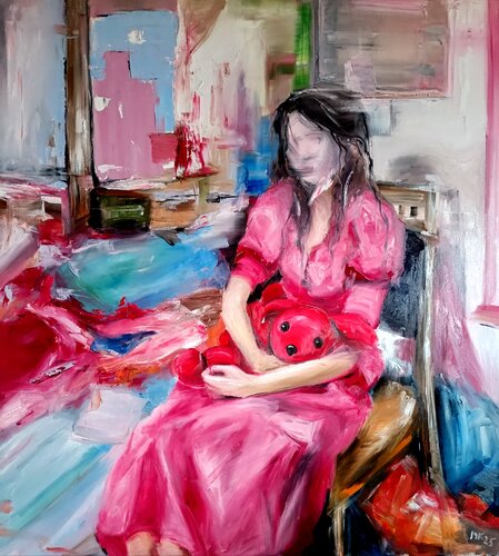 V objetí by Mar Ko, Painting for Sale on Singulart