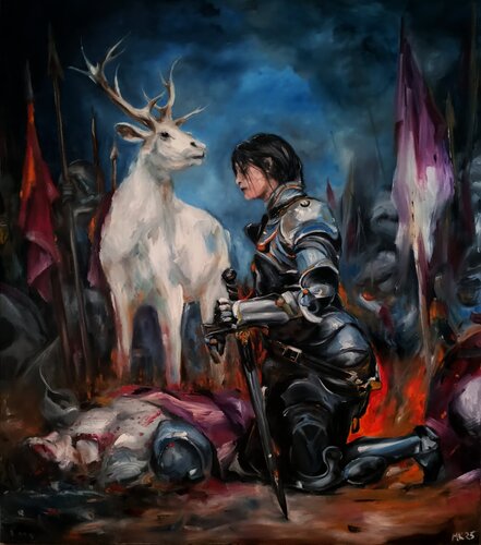 Strážce by Mar Ko, Painting for Sale on Singulart