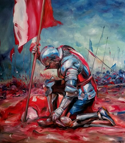 Na kolenou by Mar Ko, Painting for Sale on Singulart