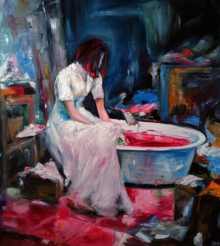 Krvavá lázeň by Mar Ko, Painting for Sale on Singulart