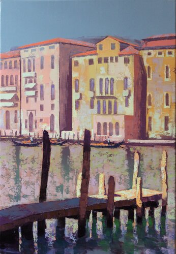 Venezia, Vista su Gran Canale by Revaz Tcheishvili, Painting for Sale on Singulart