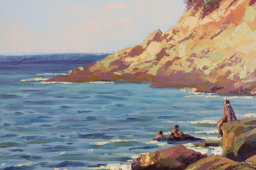 Spiaggia Calamoresca by Revaz Tcheishvili, Painting for Sale on Singulart