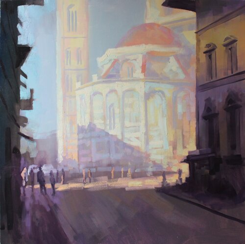 Firenze, Campanile di Giotto di Revaz Tcheishvili, Pittura in vendita su Singulart