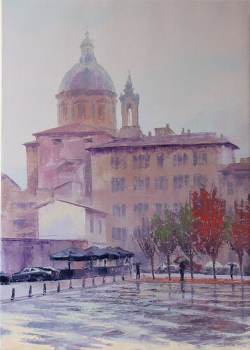 Firenze, La Pioggia di Revaz Tcheishvili, Pittura in vendita su Singulart