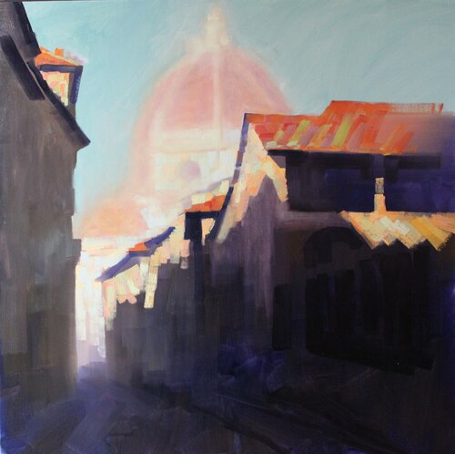 Firenze, Via dell’Oriuolo van Revaz Tcheishvili, Schilderij te koop op Singulart