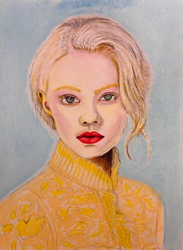 Aura Dorada by Roberto Rosario, 소묘 for Sale on Singulart