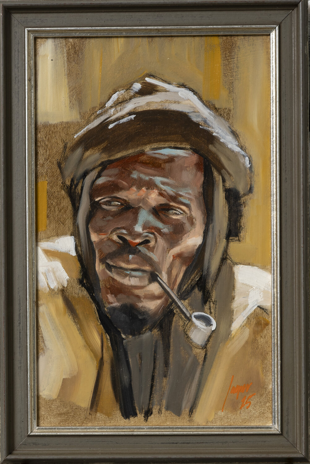Man with pipe Jasper Andries