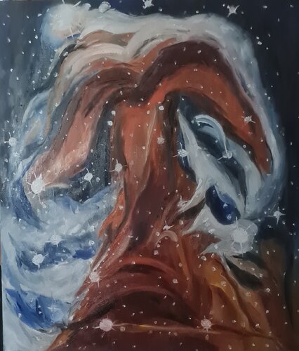 Cosmic Embrace by Rezan Ozger, 회화 for Sale on Singulart