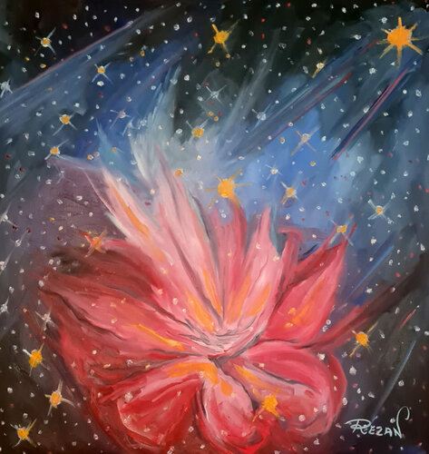 Birth in Bloom by Rezan Ozger, 회화 for Sale on Singulart