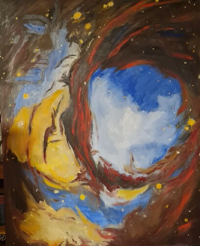 BEYOND THE VEİL by Rezan Ozger, Painting for Sale on Singulart