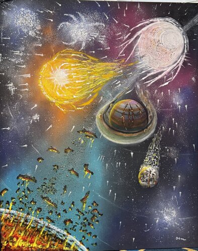 Cosmic Chaos #2 by Donald Orban, Painting for Sale on Singulart