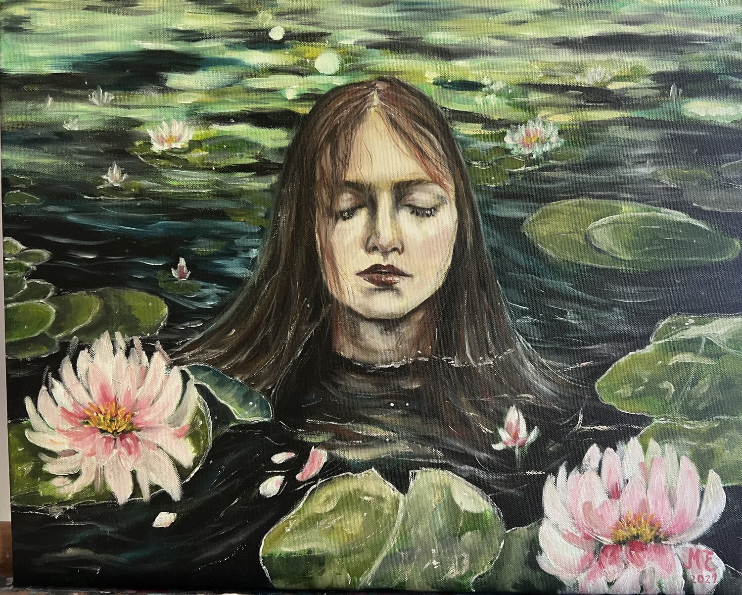 Lillies Erika Mihalec Original painting for sale