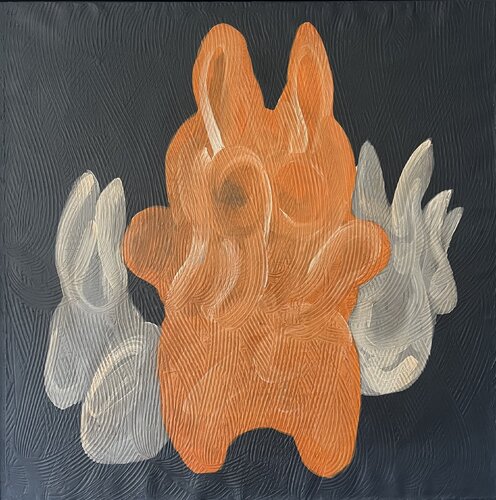 Ömer Uluç Original Oil Painting on Canvas – Signed, 2005 Abstract Composition, Large-Scale Museum Quality Artwork di murat sercan guntas, Pittura in vendita su Singulart