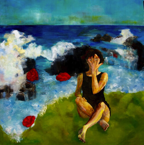 Yo vivo bien by Sara Gallego, Painting for Sale on Singulart