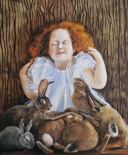 Ça me chatouille van Viera Androniuk, Schilderij te koop op Singulart