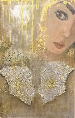 Veladura d'una noia van Pam Ringeling Art, Schilderij te koop op Singulart