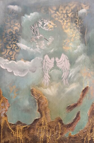 Entre el cielo y la memoria by Pam Ringeling Art, Painting for Sale on Singulart