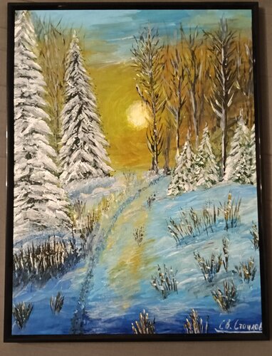 Winter van Svetoslav Stoilov, Schilderij te koop op Singulart
