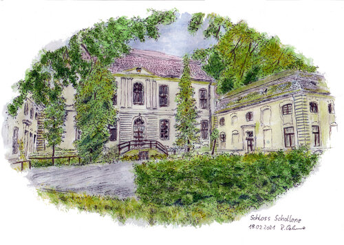 Schloss Schollene by Rudolf Oehme, 絵画 for Sale on Singulart