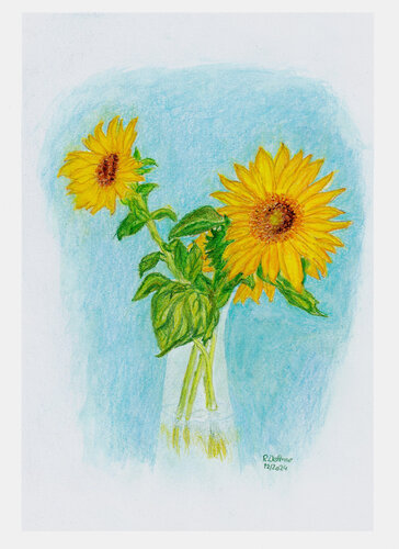 Sonnenblumen by Rudolf Oehme, 絵画 for Sale on Singulart