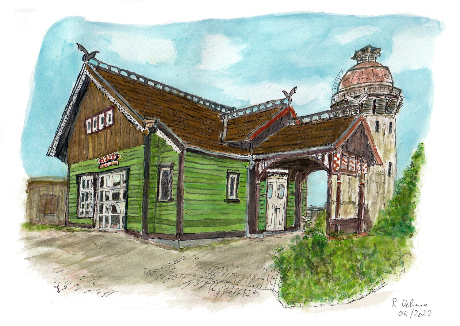 Der alte Kaiserbahnhof Rudolf Oehme