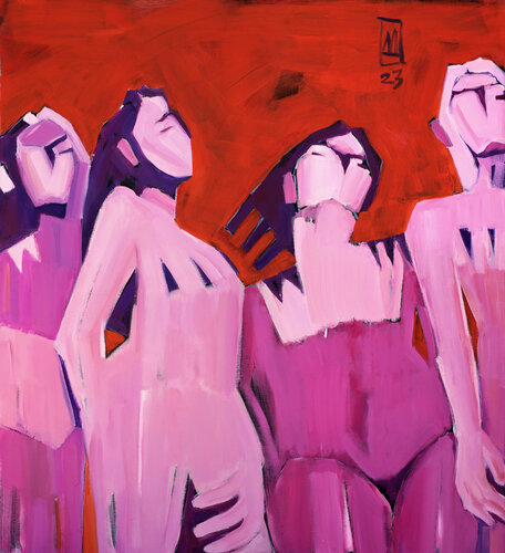 Bathers by Anastasiia Danilenko, Painting for Sale on Singulart