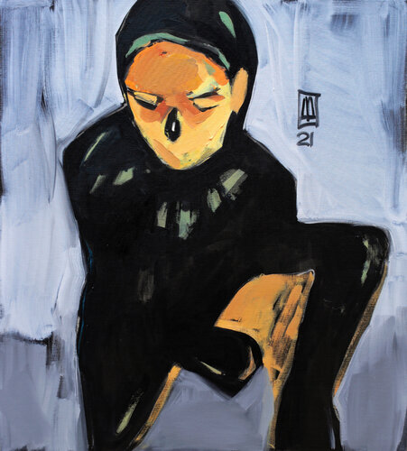 Fallen Angel par Anastasiia Danilenko, Peinture en vente sur Singulart