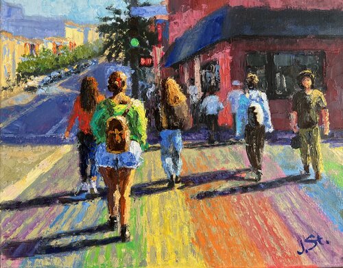 Green Light and Pride par Julia Strittmatter, Peinture en vente sur Singulart