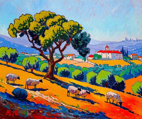 "Las vistas al pueblo" by Asia Klim, Painting for Sale on Singulart