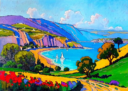 Con vistas al mar par Asia Klim, Peinture en vente sur Singulart
