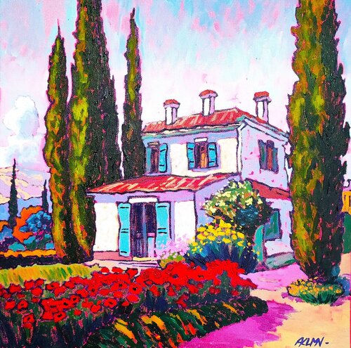 "La casa de al lado" di Asia Klim, Pittura in vendita su Singulart