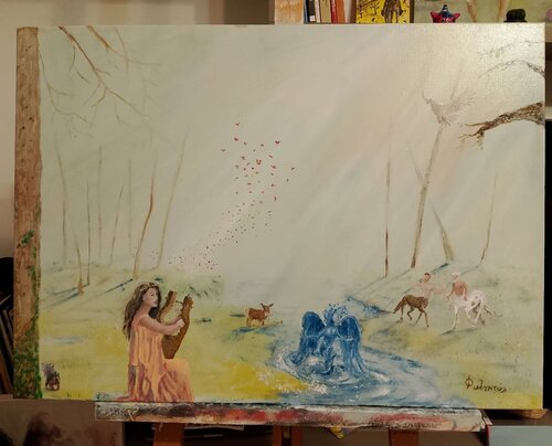 Therapy of the Soul par Helias Fylactos, Peinture en vente sur Singulart