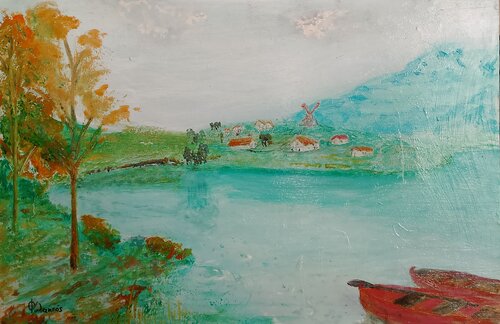 Childhood par Helias Fylactos, Peinture en vente sur Singulart