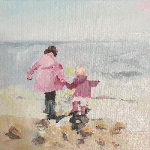 Wet days in Wellies de Heather Bailey, Pintura a la venta en Singulart