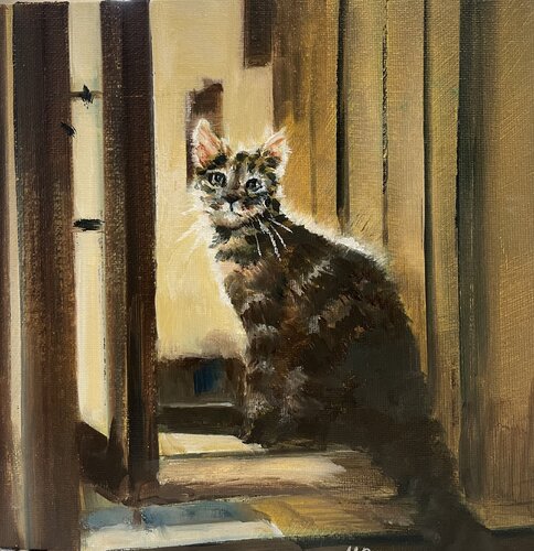 Milo by Heather Bailey, 油畫 for Sale on Singulart