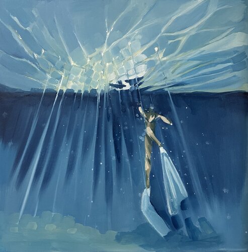 Breaking the Surface de Heather Bailey, Pintura a la venta en Singulart