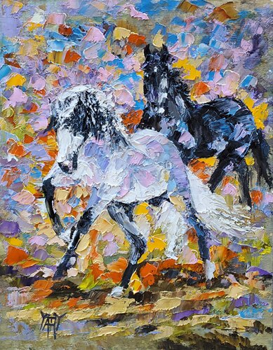 Black and White by Jarmila Dluhos, Painting for Sale on Singulart