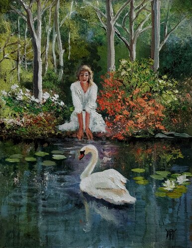 The Reflection by Jarmila Dluhos, 絵画 for Sale on Singulart