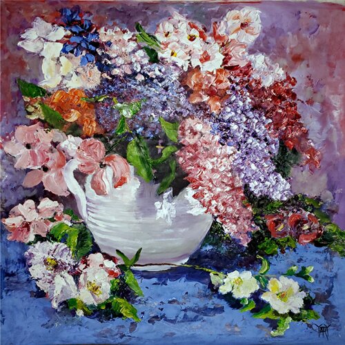 A Pitcher of Spring by Jarmila Dluhos, 油畫 for Sale on Singulart