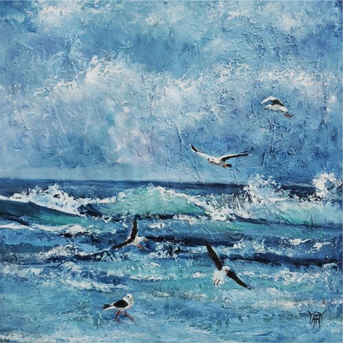 Ocean Wind by Jarmila Dluhos, Painting for Sale on Singulart