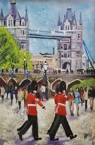 London Traditions by Jarmila Dluhos, Painting for Sale on Singulart