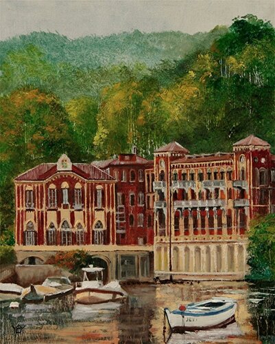 Villa d'Este by Jarmila Dluhos, Painting for Sale on Singulart