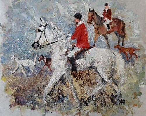 Scarlets by Jarmila Dluhos, Painting for Sale on Singulart