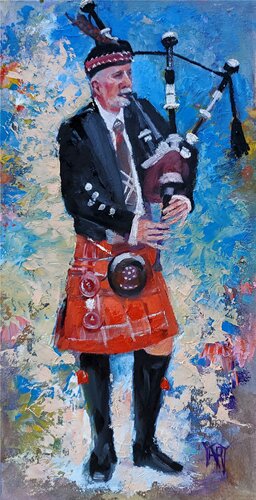 Scotsman by Jarmila Dluhos, Painting for Sale on Singulart