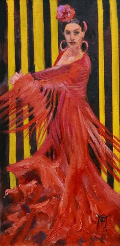 Bailaora by Jarmila Dluhos, 絵画 for Sale on Singulart