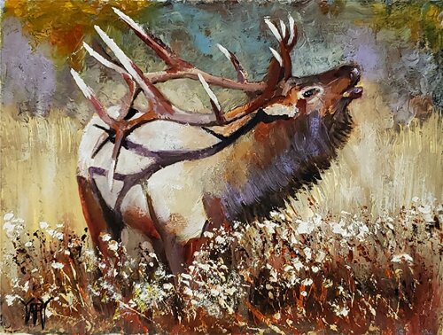 Bugle of the Bull by Jarmila Dluhos, 絵画 for Sale on Singulart
