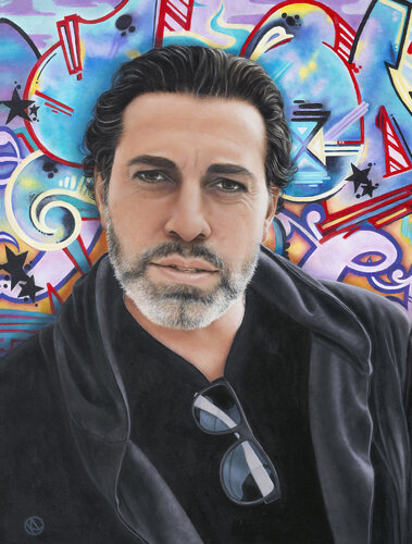 Javier Di Ciriaco - Singer and Songwriter par Karin Lüders, Peinture en vente sur Singulart
