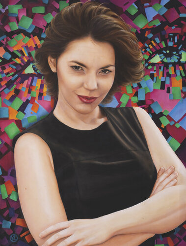 Marisol Martinez - Tango Singer van Karin Lüders, Schilderij te koop op Singulart